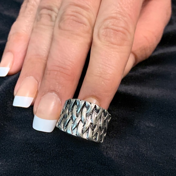 Silver braid ring - Picture 2 of 2